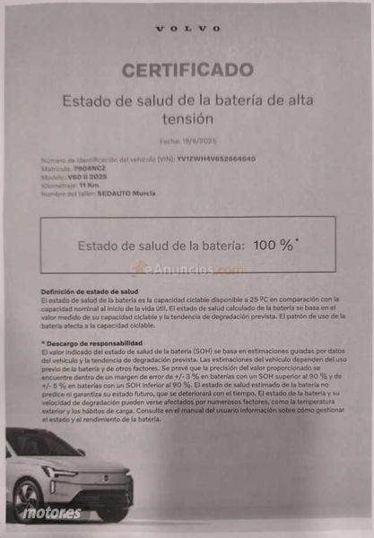 Volvo V 60 2.0 T6 RECHARGE CORE AUTO 4WD 5P de 2025 con 23.236 Km por 39.900 EUR. en Murcia