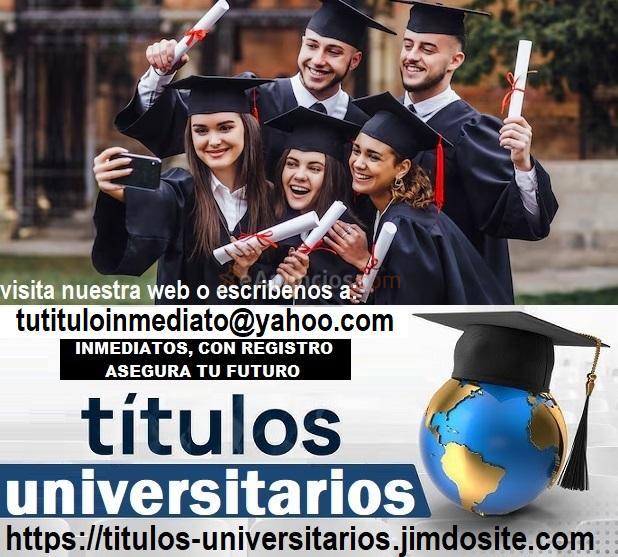 Titulos universitarios toda España y Sudamerica